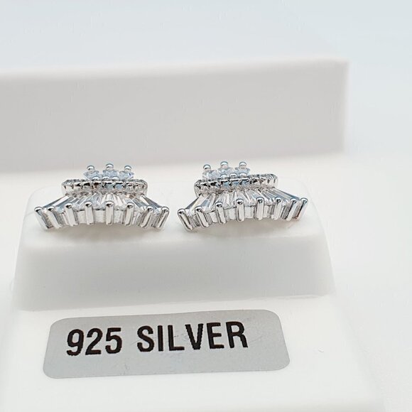 "925 Sterling Silver Cubic Zirconia Earrings, U19254838 - Picture 10 of 11